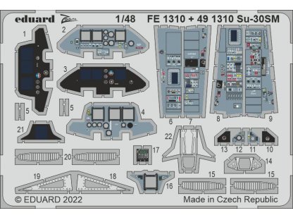 EDUARD SET 1/48 Su-30SM Flanker for GWH