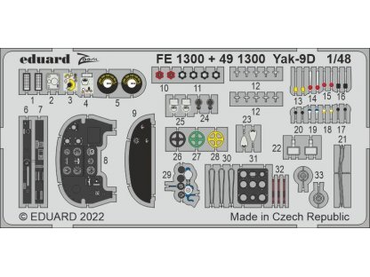 EDUARD SET 1/48 Yak-9D for ZVE