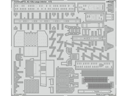 EDUARD SET 1/72 AC-130J Hercules cargo interior for ZVE