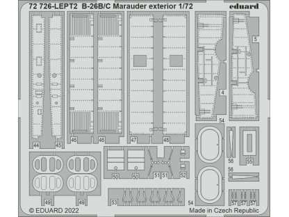 EDUARD SET 1/72 B-26B/C Marauder exterior for HAS/H2000
