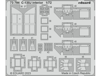 EDUARD SET 1/72 C-130J Hercules interior for ZVE