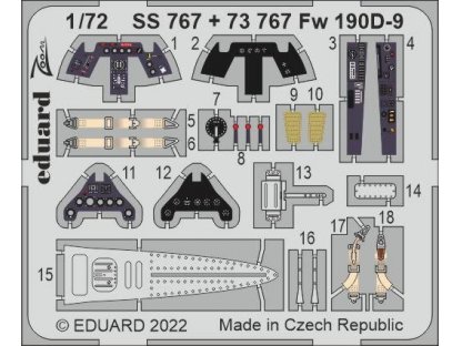 EDUARD SET 1/72 Fw 190D-9 for IBG