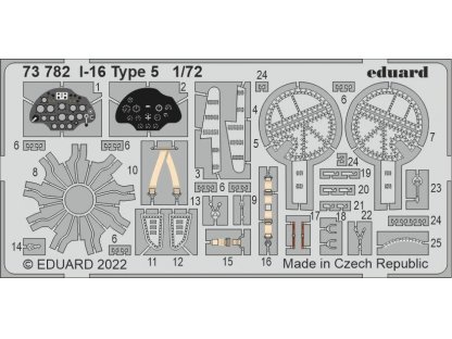 EDUARD SET 1/72 I-16 Type 5 for CLP