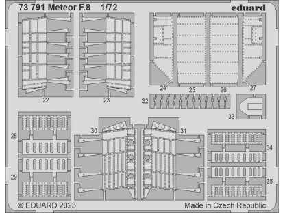 EDUARD SET 1/72 Meteor F.8 for AIR