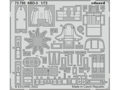 EDUARD SET 1/72 SBD-3 Dauntless for FLH