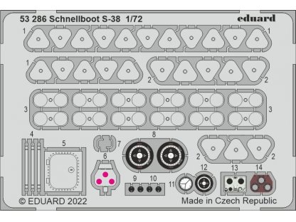 EDUARD SET 1/72 Schnellboot S-38 for FOREH