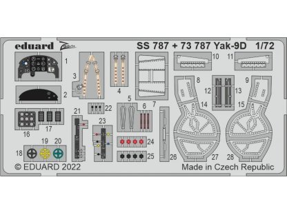 EDUARD SET 1/72 Yak-9D for ZVE