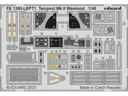 EDUARD ZOOM 1/48 Tempest Mk.II Weekend for EDU