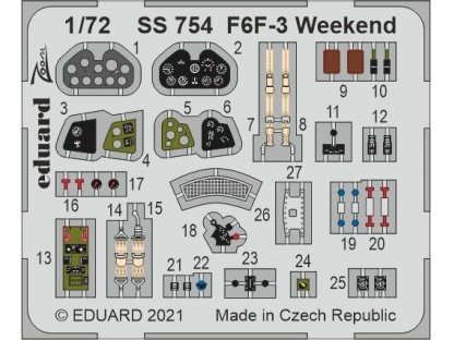 EDUARD ZOOM 1/72 F6F-3 Hellcat Hellcat Weekend for EDU