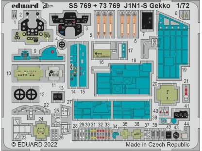 EDUARD ZOOM 1/72 J1N1-S Gekko for H2000/FUJ