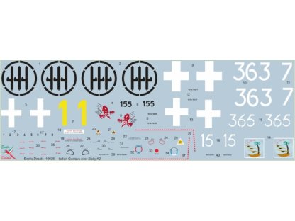 EXOTIC DECALS 1/48 48026 Italian Gustavs over Sicily #2 Bf 109G in Regia Aeronautica - Part 2