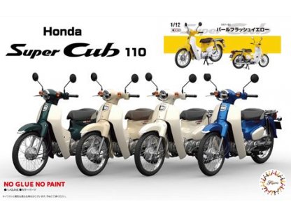 FUJIMI 1/12 EX-5 Honda Super Cub 110 (Pearl Flash Yellow)