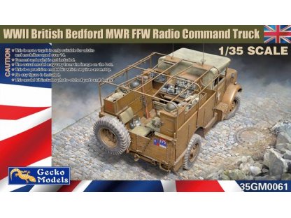 GECKO 35GM0061 1/35 WWII British Bedford MWR FFW Radio Command Truck