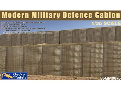 GECKO MODEL 1/35 Modern Military Defence Gabion
