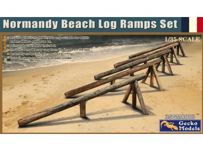GECKO MODEL 1/35 Normandy Beach Log Ramps Set