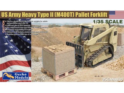 GECKO MODEL 1/35 US Army heavy Type II (M400T) Pallet Forklift