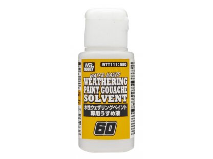 GUNZE WTT-111 Mr.Water Based Weathering Paint Gouache Solvent 60ml
