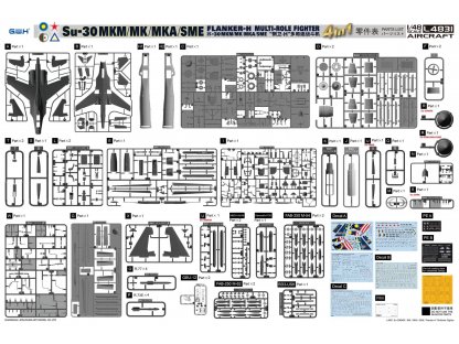 GWH 1/48  Su-30 MKM/MK/MKA/SME Flanker-H Multi-Role Fighter