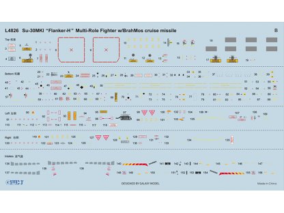 GWH 1/48 Su-30MKI Flanker-H Multi-Role Fighter w/BrahMos Cruise Missile