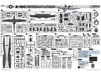 GWH 1/48 US Air Force A-10C Thunderbolt II - Close Air Support Attack Aircraft