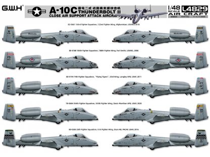 GWH 1/48 US Air Force A-10C Thunderbolt II - Close Air Support Attack Aircraft