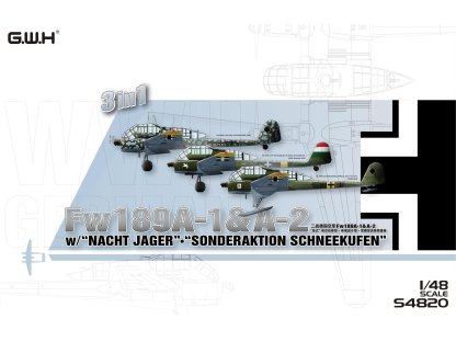 GWH S4820 1/48 Fw 189 A-1 & A-2 w/ "Nachtjager"