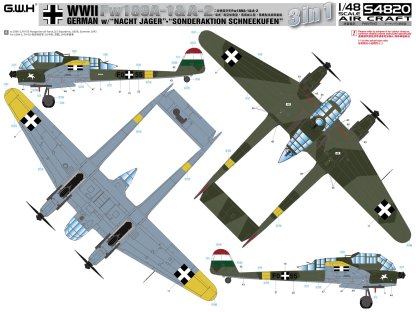 GWH S4820 1/48 Fw 189 A-1 & A-2 w/ "Nachtjager"