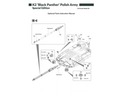 H2000 1/35 K2 Black Panther Polish Army - Special Edition
