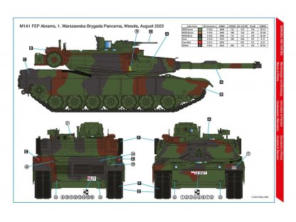 H2000 1/35 M1A1 FEP Abrams - Polish Army MBT