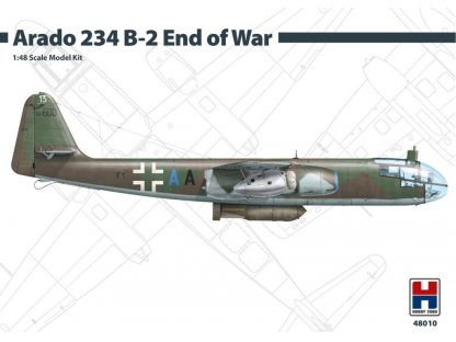 H2000 1/48 Arado 234 B-2 End of War HASEGAWA + CARTOGRAF + PMASK