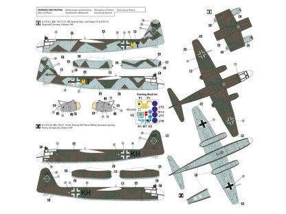H2000 1/48 Arado 234 B-2 First Jets HASEGAWA + CARTOGRAF + PMASK