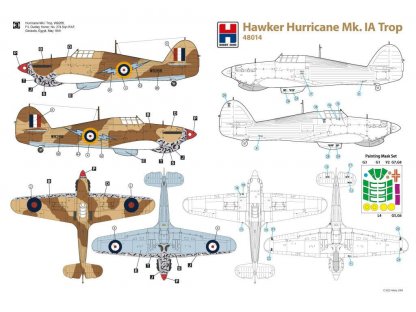 H2000 1/48 Hawker Hurricane Mk.IA Trop