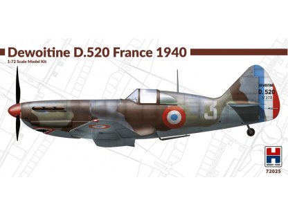 H2000 1/72 Dewoitine D.520 France 1940