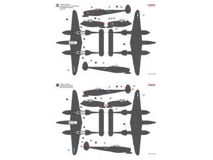 H2000 1/72 P-38M Night Lightning