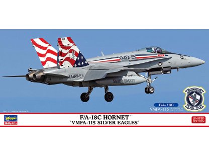 HASEGAWA 02471 1/72 F/A-18C Hornet VMFA-115 Silver Eagles w/Bonus