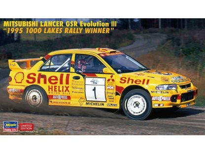 HASEGAWA 1/24 Mitsubishi Lancer GSR Evolution III 1995 1000 Lakes Rally Winner
