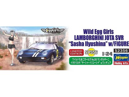 HASEGAWA 1/24 Wild Egg Girls Lamborghini Jota SVR Sasha Ilyushina w/Figure