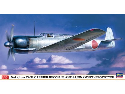 HASEGAWA 1/48 Nakajima C6N1 Carrier Recon. Plane Saiun (MYRT) Prototype