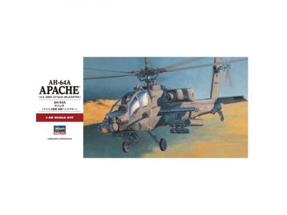 HASEGAWA 1/48 PT24-07224 AH-64A Apache U.S. Army Attack Helicopter