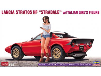 HASEGAWA 1/24 Lancia Stratos HF Stradale w/Italian Girls Figure