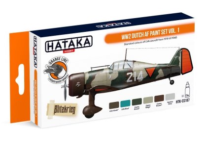 HATAKA ORANGE SET CS107 WW2 Dutch AF paint SET vol.1