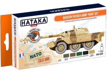 HATAKA ORANGE SET CS25 Modern French Army paint set