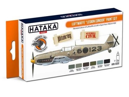 HATAKA ORANGE SET CS32 Legion Condor Paint SET 6x 17ml