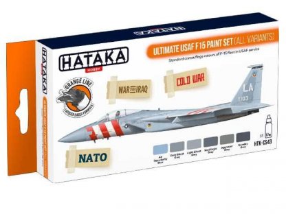 HATAKA ORANGE SET CS43 Ultimate USAF F15 paint set