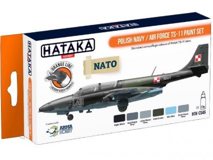 HATAKA ORANGE SET CS46 Polish Navy/Air Force TS11 paint s