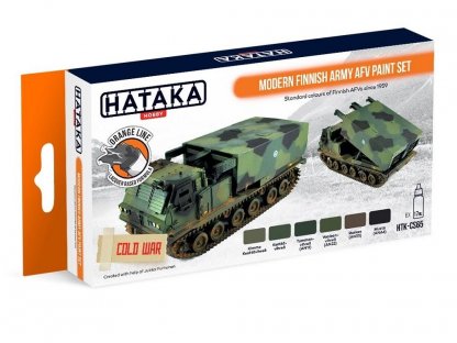 HATAKA ORANGE SET CS65 Modern Finnish Army AFV paint set