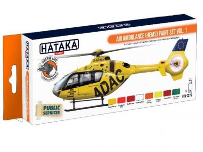 HATAKA ORANGE SET CS76 Air Ambulance (HEMS) paint SET v.1