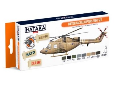 HATAKA ORANGE SET CS87 British AAC Helicopters paint set