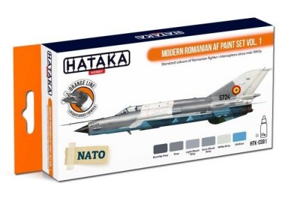 HATAKA ORANGE SET CS91 Modern Romanian AF paint SET vol.1