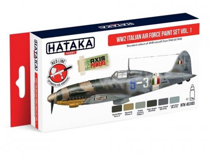 HATAKA RED SET AS103 WW2 Italian Air Force paint SET vol.1